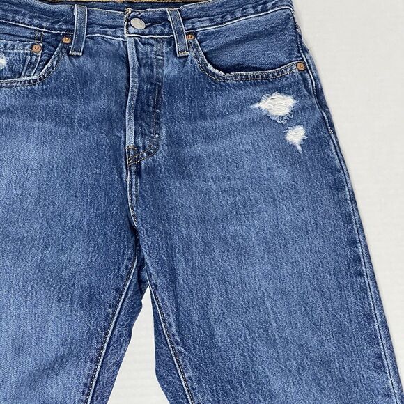 Levi's Jeans Women's Blue 721 High Rise Big E Skinny Denim Size 27x28 - Picture 3 of 16